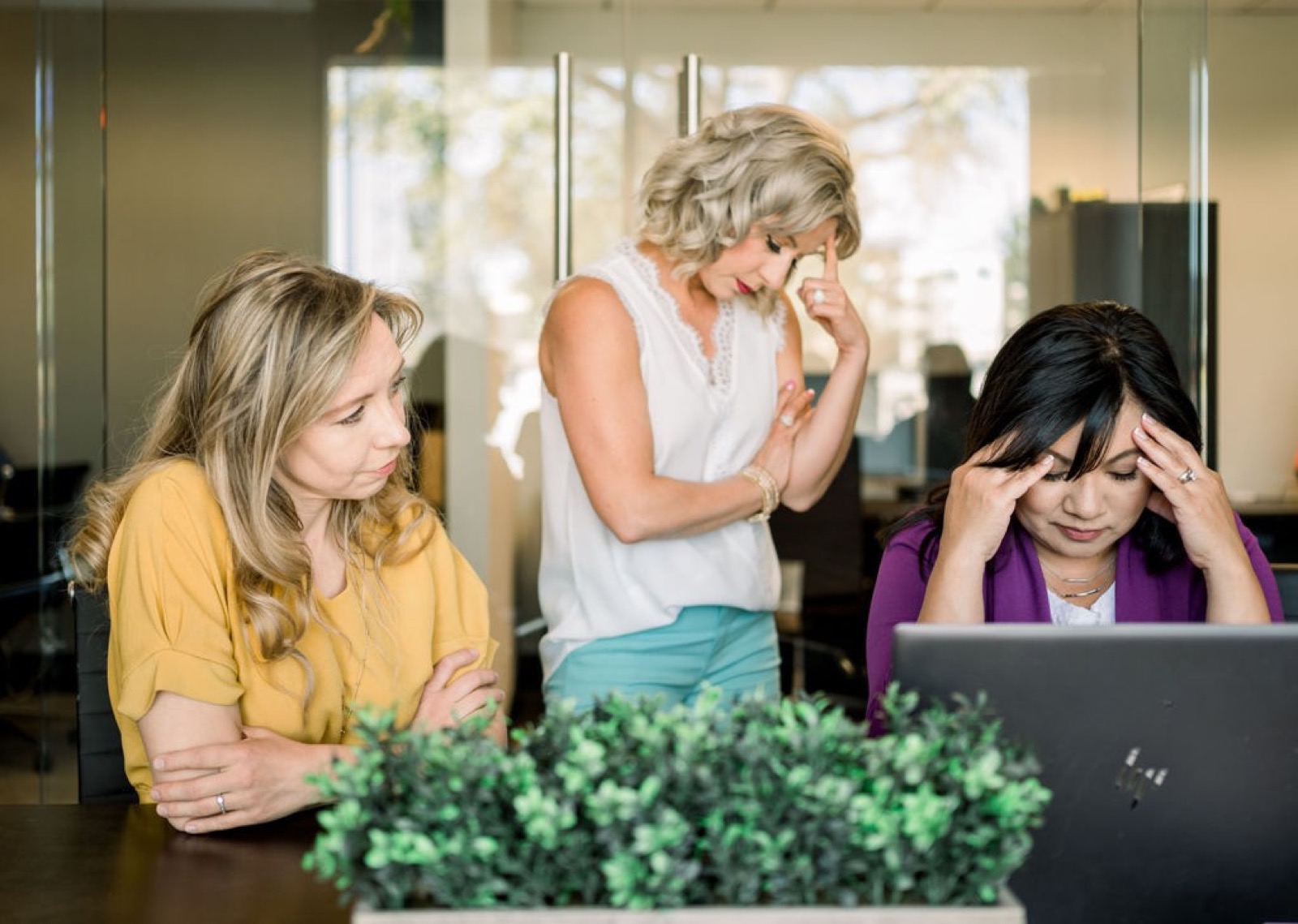 Three women at a breaking point at work
